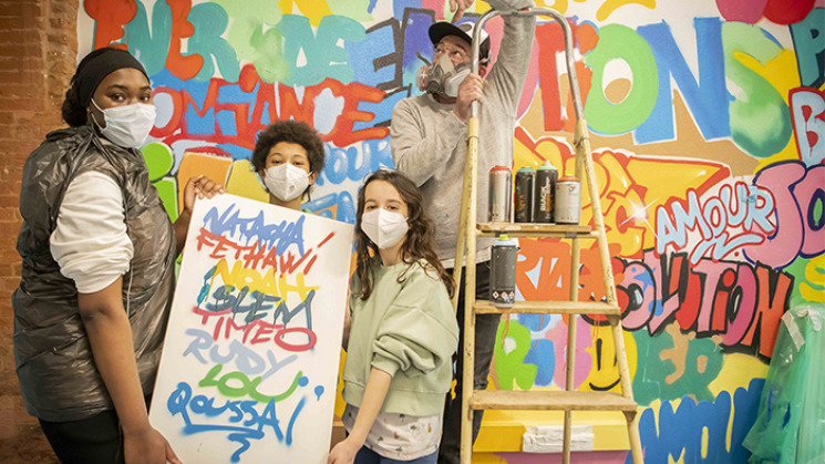 Atelier Graff à la Maison des Solidarités de Pont-Vieux