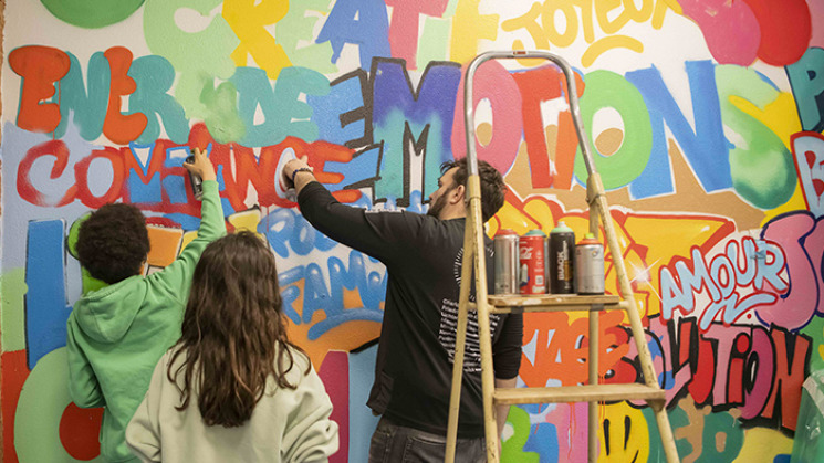 Atelier Graff à la Maison des Solidarités de Pont-Vieux