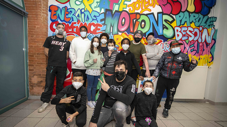 Atelier Graff à la Maison des Solidarités de Pont-Vieux