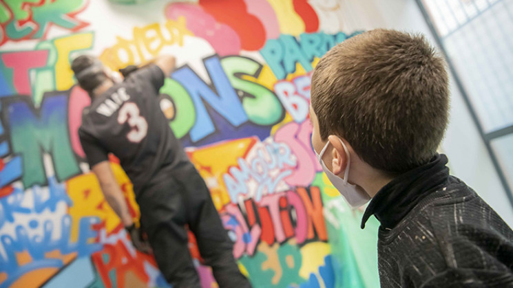 Atelier Graff à la Maison des Solidarités de Pont-Vieux