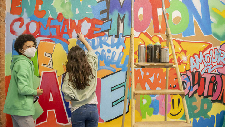 Atelier Graff à la Maison des Solidarités de Pont-Vieux