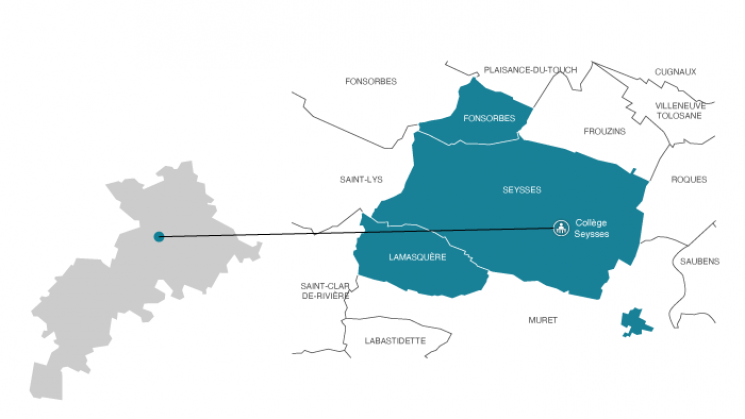 Carto collège Seysses