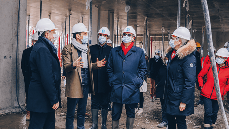 Visite chantier du collège de Beauzelle