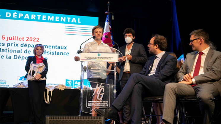 Maxime Denizan, lauréat du 1er prix départemental