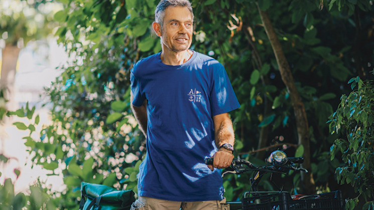 Boris Koslow, président de l'association 2 pieds 2 roues