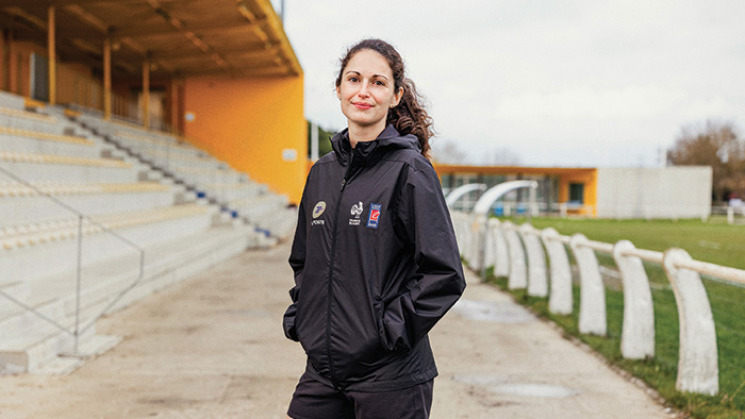 Doriane Domenjo, arbitre de rugby internationale