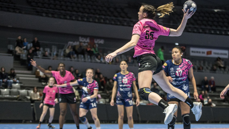 L'équipe Toulouse Féminin Handball (TFH) 