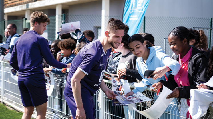 Des collégiens haut-garonnais à la rencontre des joueurs du TFC