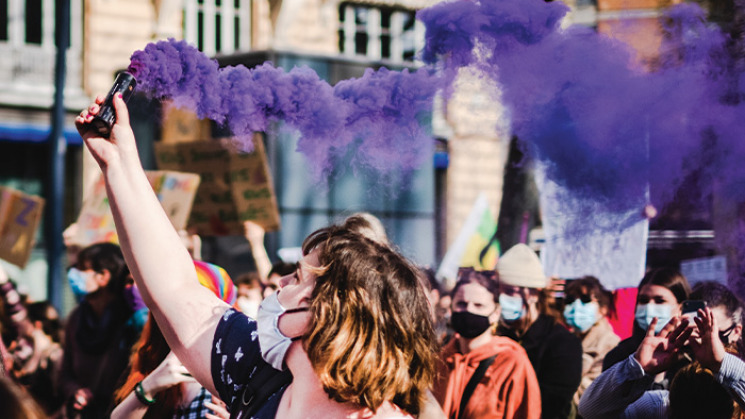 Manifestation pour la Journée des droits des femmes