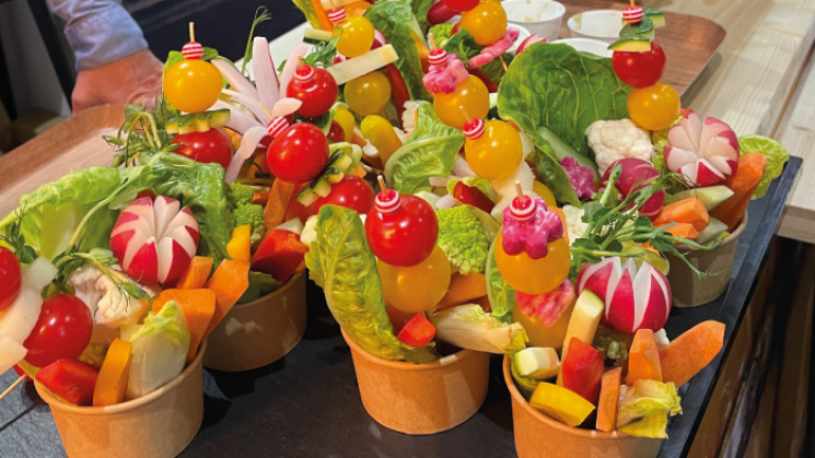 Cornets de légumes d'Eric Fabre, MOF primeur