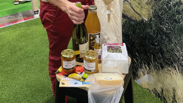 Panier garni avec les produits haut-garonnais