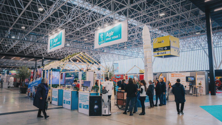 Photo du stand de la Haute-Garonne à la Foire de Toulouse 2023 côté partenaires