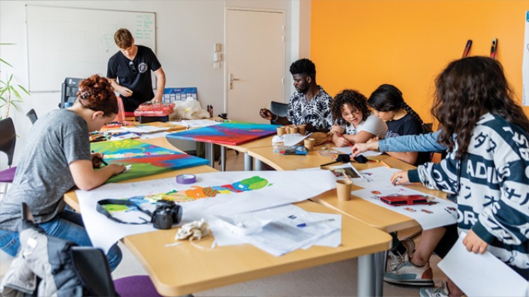 Atelier graff à la MDS de Saint-Jean