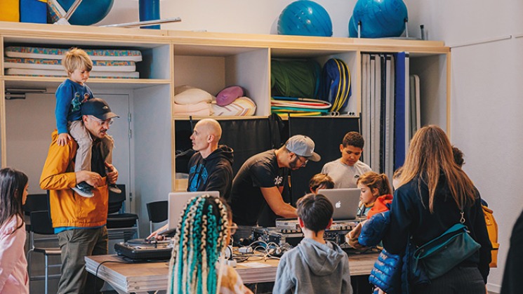 Atelier DJ à la Block Party de l'Espace Roguet