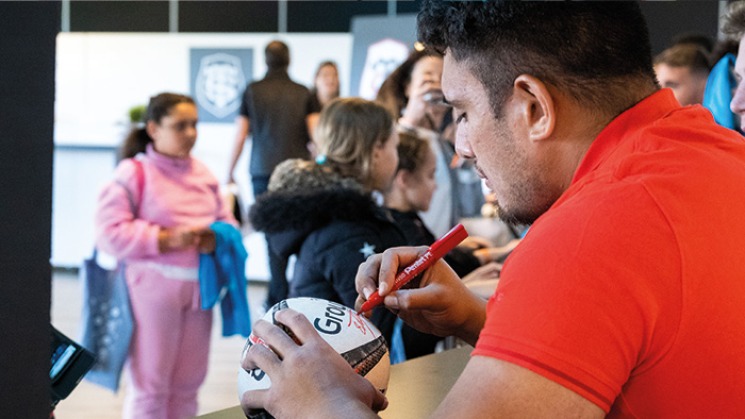 Rencontre Stade Toulousain et haut-garonnais accompagnés par le Conseil départemental