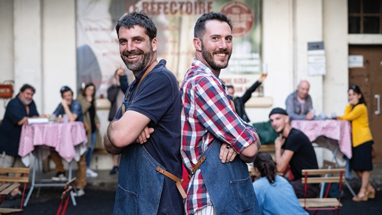 Pierre Bepmale et Régis Abadie, les fondateurs de la Goulotte Occitane 