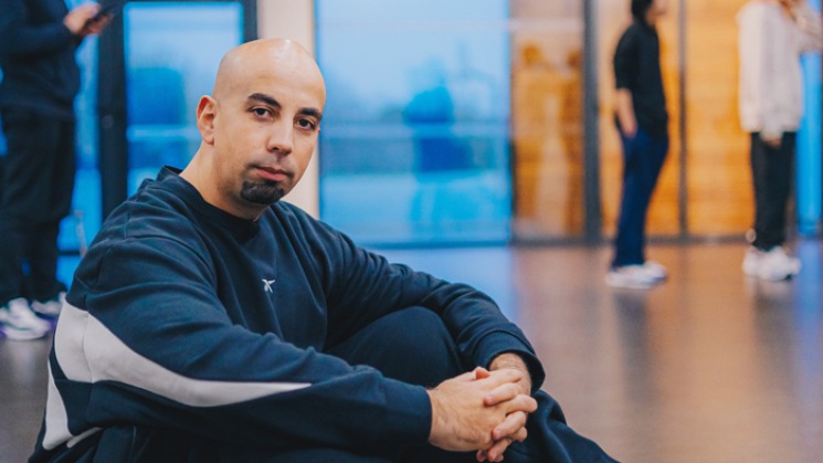 Abdel Chouari à son école Break'in School