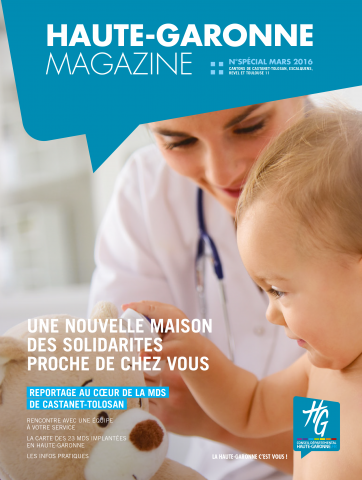 Une du Haute-Garonne Magazine numéro 136, spécial MDS à Castanet-Tolosan