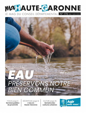 Couverture du magazine n°176 : des mains plongent dans l'eau