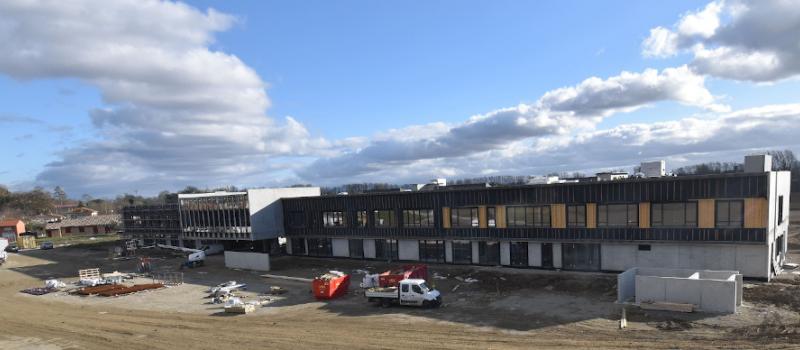 Construction collège Cintegabelle, le 15/01/2021