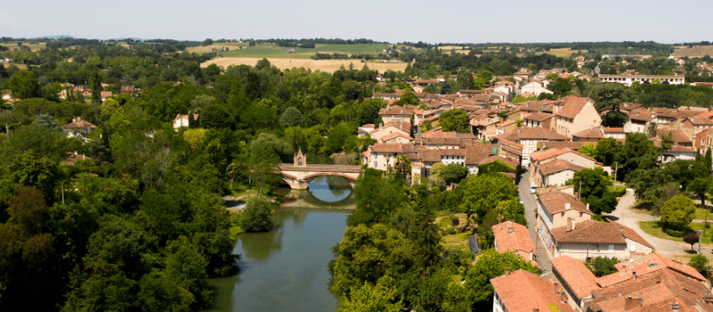 Vue de drone Rieux Volvestre