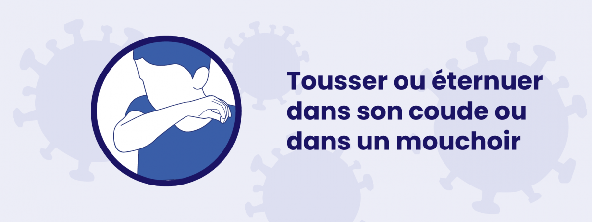 Gestes barrière : coude
